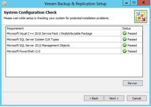 Veeam Backup and Replication v8 Gereksinimlerin tamamlanması