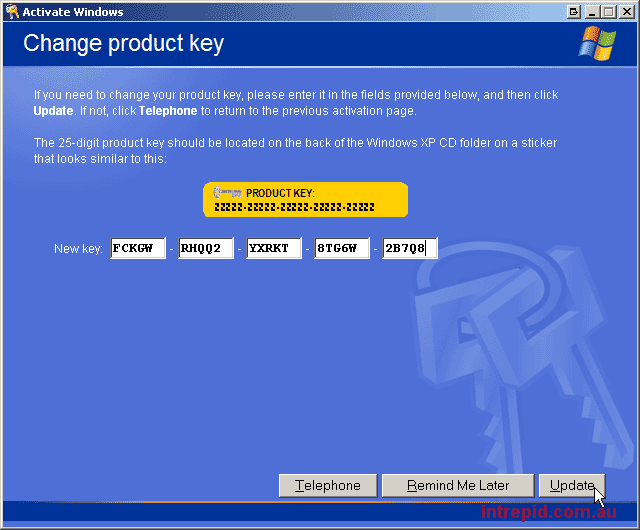 Crack Product Key Xp Sp3