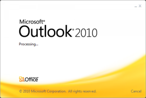 outlook2010 startup logo